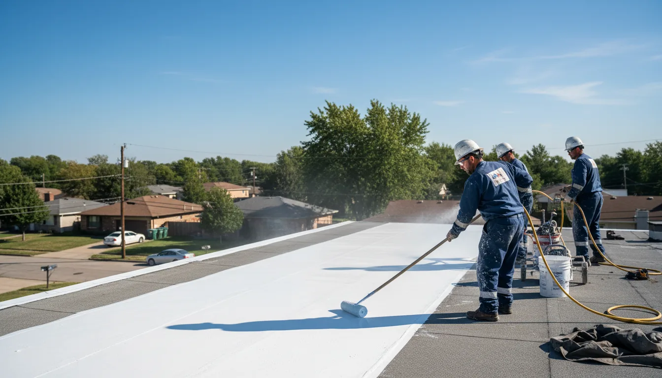 Commercial roof coating in Corsica, SD near me